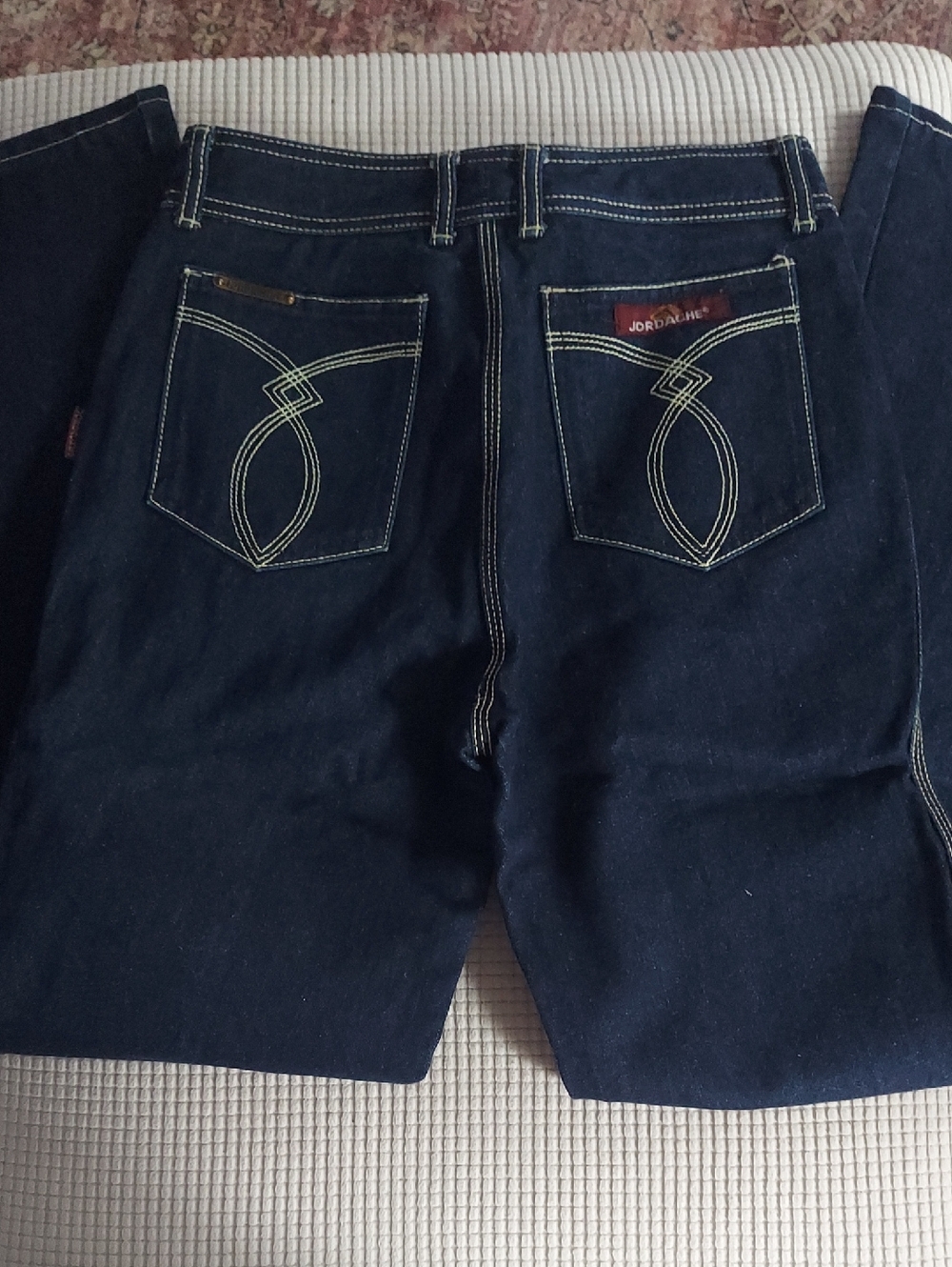 NWOT Vintage Jordache Dark Indigo Denim with Burgundy Label